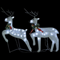 Walplus Reindeer & Sleigh Christmas Decoration 100 Leds Outdoor White - thumbnail 7