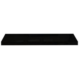 Vidaxl Floating Wall Shelves 4 Pcs High Gloss Black 80X23.5X3.8 Cm Mdf - thumbnail 5