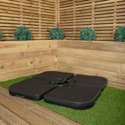 Samuel Alexander 4 Piece Square Cantilever Parasol Base Weight Set Fillable With Sand Or Water - thumbnail 2