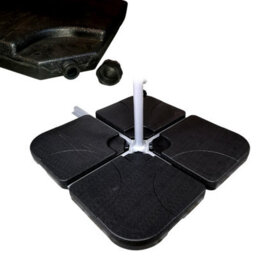 Samuel Alexander 4 Piece Square Cantilever Parasol Base Weight Set Fillable With Sand Or Water - thumbnail 1