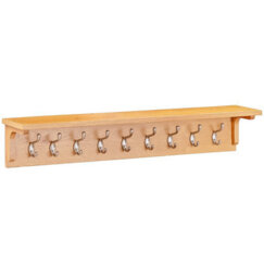 Hallowood Furniture Waverly Large Oak Coat Hanger With Shelf