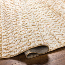 Livabliss Elaziz-Geometric Cream Taupe Brown Global Living Dining Bedroom Rug 120 X 170 Cm Easy Care, Non Shedding - thumbnail 4