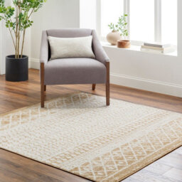 Livabliss Elaziz-Geometric Cream Taupe Brown Global Living Dining Bedroom Rug 120 X 170 Cm Easy Care, Non Shedding - thumbnail 6