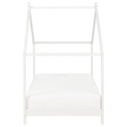 Beliani Kids Bed House Pine Wood Orlu 90 X 200 Cm (Eu Single) White - thumbnail 4