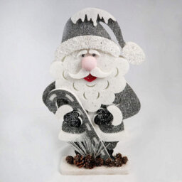 Shatchi Christmas Decoration 72Cm Santa Christmas Tabletop Figures Window Holiday Home Xmas Glitter Foam Showpiece Decorations - thumbnail 2