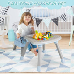 Costway 6-In-1 Baby High Chair Convertible Infant Feeding Chair-Grey - thumbnail 8