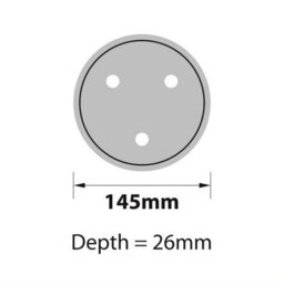 Gear4Garage 2 Post Rubber Lift Pad Ravaglioli 145 X 26mm Pad0016 - thumbnail 3