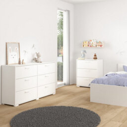 Furniture To Go Sofia Double Dresser 6 Drawers White - thumbnail 7