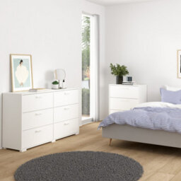 Furniture To Go Sofia Double Dresser 6 Drawers White - thumbnail 6