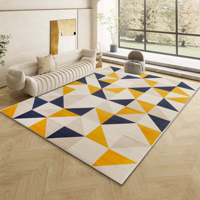 Ameha Printed Rug Large Area Carpet Stylish Living Room Dinning Room Rug (Brio 160X230 Cm) - image 1