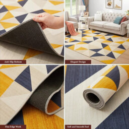 Ameha Printed Rug Large Area Carpet Stylish Living Room Dinning Room Rug (Brio 160X230 Cm) - thumbnail 7