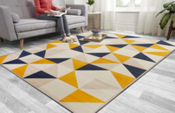 Ameha Printed Rug Large Area Carpet Stylish Living Room Dinning Room Rug (Brio 160X230 Cm) - thumbnail 4