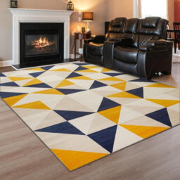 Ameha Printed Rug Large Area Carpet Stylish Living Room Dinning Room Rug (Brio 160X230 Cm) - thumbnail 8