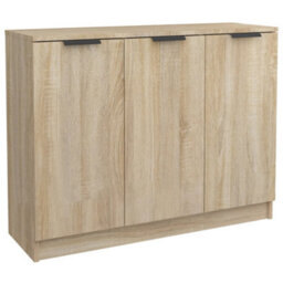 Vidaxl Sideboard Sonoma Oak 90.5X30X70 Cm Engineered Wood - thumbnail 1