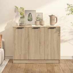 Vidaxl Sideboard Sonoma Oak 90.5X30X70 Cm Engineered Wood - thumbnail 2