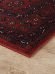 Yasmin Traditional Bukhara Indoor Area Rug Classic Oriental Style Red 160X230 Cm - thumbnail 4