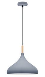 Long Life Lamps Company Grey Metal Dome Pendant Ceiling Light Vintage Orient Hanging Shade M0136 - thumbnail 3