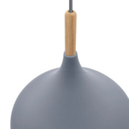 Long Life Lamps Company Grey Metal Dome Pendant Ceiling Light Vintage Orient Hanging Shade M0136 - thumbnail 5