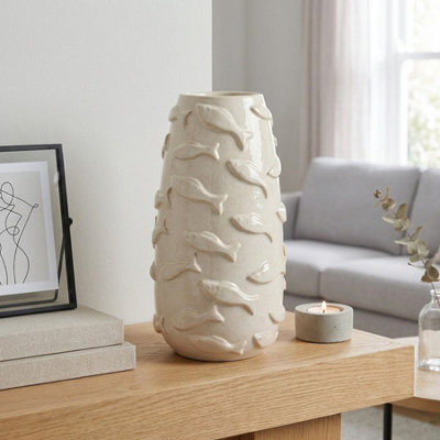 Garden Greatness Chic 3D Swimming Glaze Fish Vase - image 1