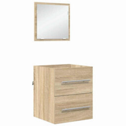 Berkfield Bathroom Cabinet With Drawer 41 X 38.5 X 48 Cm Engineered Wood - thumbnail 2