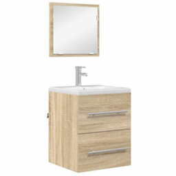 Berkfield Bathroom Cabinet With Drawer 41 X 38.5 X 48 Cm Engineered Wood - thumbnail 3