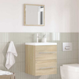 Berkfield Bathroom Cabinet With Drawer 41 X 38.5 X 48 Cm Engineered Wood - thumbnail 4