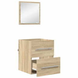 Berkfield Bathroom Cabinet With Drawer 41 X 38.5 X 48 Cm Engineered Wood - thumbnail 5