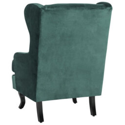 Beliani Armchair Alta Velvet Dark Green - thumbnail 6