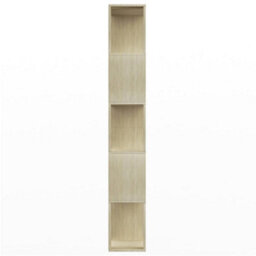 Berkfield Book Cabinet/room Divider Sonoma Oak 80X24X159 Cm Engineered Wood - thumbnail 6