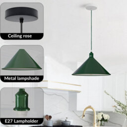 Ledsone Vintage Pendant Light E27 Base Adjustable Hanging Pendant Light  Light Fixture For Restaurant And  Stylish Places - thumbnail 2