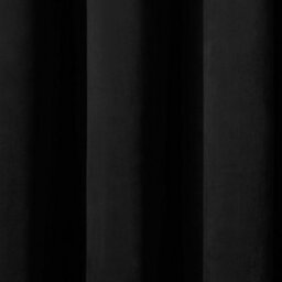 Laurence Llewelyn-Bowen Montrose Velvet Blackout-Coated Pair Of Black Eyelet Curtains - thumbnail 3
