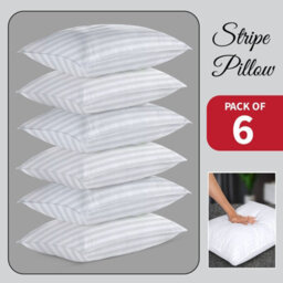 Ameha Dream Sleep Premier Hotel Quality Pillows Anti Allergy Jumbo Stripe Pillows Ultra Loft Luxury Extra Filled Pillow- 3 Pack - thumbnail 2