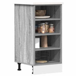 Walplus Bottom Cabinet Riga Grey Sonoma 40X44.5X81.5 Cm Engineered Wood - thumbnail 1