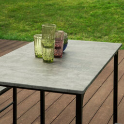 Sobuy Ogt11-Hg, Bar Set-1 Bar Table And 4 Stools-5 Pieces Home Kitchen Breakfast Bar Set Furniture Dining Set, Grey,w100Xd60Xh87 - thumbnail 5