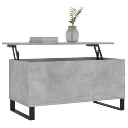 Berkfield Modern Coffee Table Concrete Grey 90X44.5X45 Cm Engineered Wood - thumbnail 3
