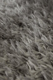 The Rugs Lagom Collection Solid Design Shaggy Rugs In Grey - thumbnail 5