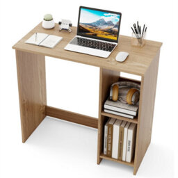80Cm Wooden Computer Desk Office Workstation Writing Table Natural - thumbnail 5