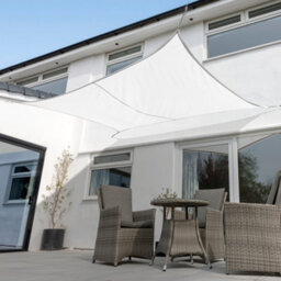 Kookaburra 4M X 3M Rectangle Waterproof Polar White Garden Patio Sun Shade Sail Canopy 98% Uv Block With Free Rope - thumbnail 2