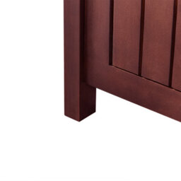 Beliani Garden Bench Sovana 120 Cm With Storage Acacia Wood Dark Red - thumbnail 9