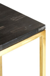 Orsina Relic Dark Petrified Wood Pedestal Table - thumbnail 4