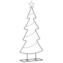 Vidaxl Metal Christmas Tree With Stand Black 125 Cm Steel - thumbnail 2