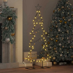 Vidaxl Metal Christmas Tree With Stand Black 125 Cm Steel - thumbnail 4