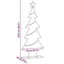 Vidaxl Metal Christmas Tree With Stand Black 125 Cm Steel - thumbnail 3