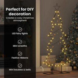 Vidaxl Metal Christmas Tree With Stand Black 125 Cm Steel - thumbnail 9