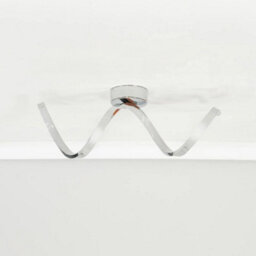 Led Ceiling Light Fitting Chrome Twist Integrated Bulbs Modern Living Room Lamp - thumbnail 3