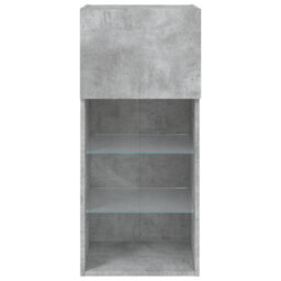 Walplus Tv Cabinet With Led Lights Concrete Grey 40.5X30X90 Cm - thumbnail 7
