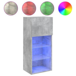 Walplus Tv Cabinet With Led Lights Concrete Grey 40.5X30X90 Cm - thumbnail 2