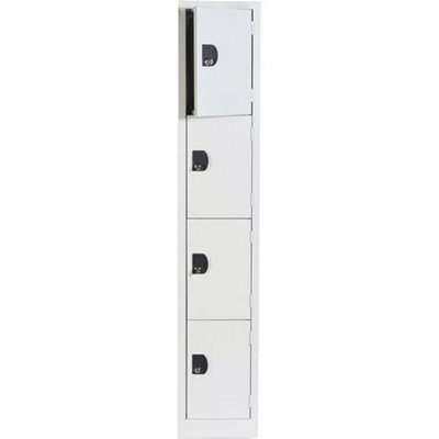 Grey 4 Door Commercial Locker. 1800X315X300mm - image 1