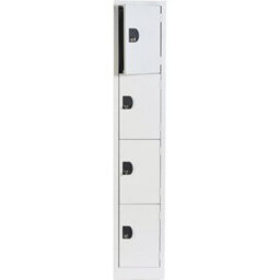 Grey 4 Door Commercial Locker. 1800X315X300mm - thumbnail 1