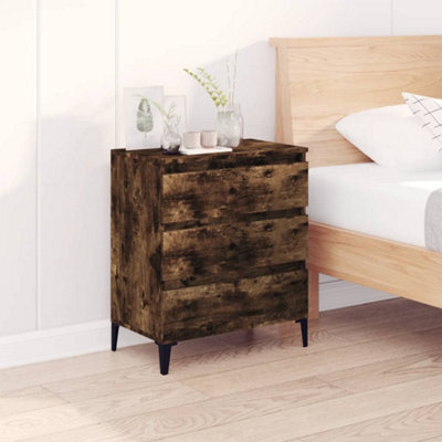 Berkfield Sideboard Smoked Oak 60X35X70 Cm Engineered Wood - image 1